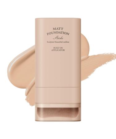 Foundation stick moisturizing primer blemish concealer facial cosmetics wearable foundation blemish concealer portable foundation facial cosmetics for women brush applicator 02 1 g Confezione da 1