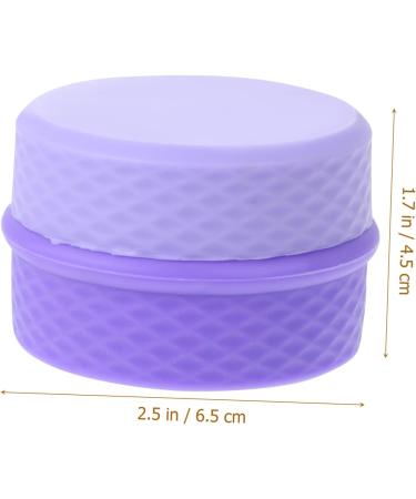 Beaupretty 4 Sets Cream box salve jar silicone cosmetic container refillable cream jars cream jar with sealed lid durable cream storage jar travel filling purple Silica gel Storage Box - Buy Online on GoSupps.com
