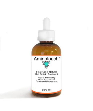 Aminotouch Natural PURE PROTEIN TREATMENT Instant Rescue Shot Grow Long Hair Repair Damage Split Ends  Strengthen Weak Hair  Collagen Filler Keratin Repair that Works From the Core 2 Ounce (Pack of 1)