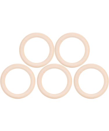 20Pcs 65mm Natural Unfinished Wood Circles for DIY Baby Teether Toys - Buy Online on GoSupps.com