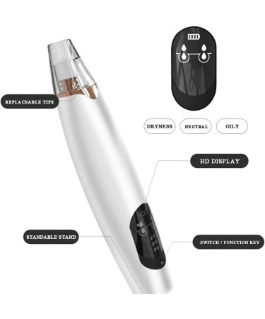 JYYBN Blackhead Remover Pore Vacuum Electric Facial Pore Cleaner Acne Removal USB Rechargeable Blackhead Extractor Tool with 3 Probes and Blackhead Remover Kit Suction - Buy Online on GoSupps.com