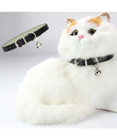 Pack of 2 Leather Cat Collars with Elastic Safety Belt - Ideal for Cats & Kittens | International Shipping Available - Buy Online on GoSupps.com