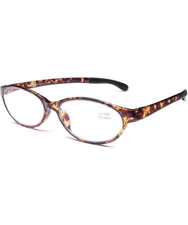 DOOViC Blue Light Filter Cat Eye Reading Glasses TR1046 | Lightweight Tortoiseshell Frames | 1.0x Magnification - Shop Internationally - Buy Online on GoSupps.com