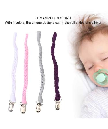 Nipple Clip Chain | Universal Braided Pacifier Holder Leash | Child Safety Anti-Lost Pacifier Clip #1 | International Shipping Available - Buy Online on GoSupps.com