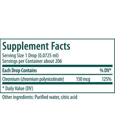 Genestra Chromium CWS Liquid - Carb Metabolism Support | 0.5 fl oz - Buy Online on GoSupps.com