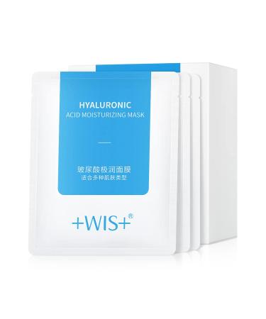 +WIS+ Hyaluronic Acid Essence 24 Sheet Mask with Aloe Vera  Vitamin B5  Deep Hydration and Moisturizing No Harsh Chemicals and Safe for Sensitive Skin