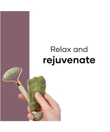 Premium Jade Roller & Gua Sha Set for Radiant Skin - International Shipping Available - Buy Online on GoSupps.com