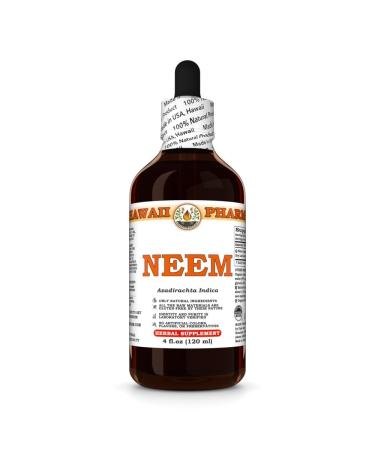 Neem Extract, Tincture for Hair and Skin Vitality, Supports Liver and Kidney Function, Promotes Radiant Skin, Encourages Natural Detoxification - 4 fl.oz 4 Fl Oz (Pack of 1)