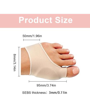 CRLLDPM Hallux Valgus Correction - Bunion Corrector & Toe Splitter - 1 Pair with Silicone Wager for Effective Relief - Buy Online on GoSupps.com