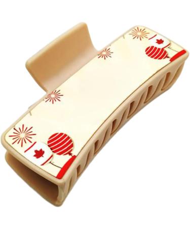 WDNIGLP Stylish Hair Claw Clip Fashionable Sublimation Aluminum Plate Hair Clip for Women Heat Transfer Technology Hairpin Brown - Buy Online on GoSupps.com