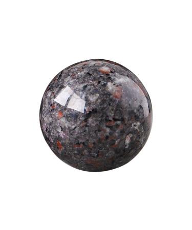 Jkapagzy Natural Yooperlite Crystal Ball Stone Fluorescent Stone Accessories Decoration Energy Room Reiki Ge Aquarium Specimens 5cm/1.96 Inch 1pcs