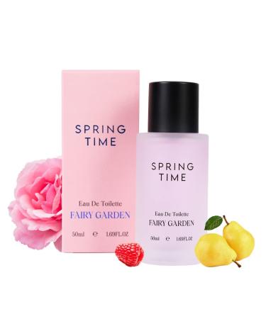 MI'NISO Eau de Toilette Perfume with Long Lasting Fragrance for Women Fairy Garden Series Spring Time 50ml (1.69 Fl Oz)