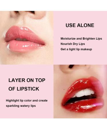 Mysense Hydrating Lip Gloss Oil | Plumping Lip Glow Tint in Rosewood #012 | Nourishing Lip Moisturizer for Dry Lips - Buy Online on GoSupps.com