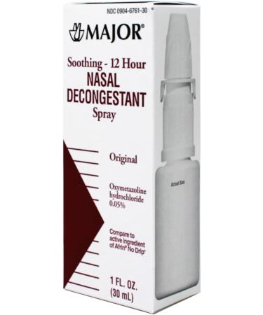 12hr Nasal Decongestant Pump Mist Spray 30ml - Oxymetazoline HCL 0.05% (Pack of 12) - Buy Online on GoSupps.com