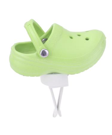 Car fragrance diffuser clips easy to snap refreshing shoes shaped auto-aromatherapy-ventilation clip remove smells for every car (green)