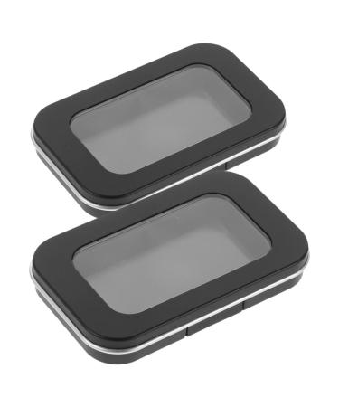 ULTECHNOVO Lot de 2 Palettes de Maquillage Magn tique Portables Miroir Bo te Vide pour Fards Paupi res et Blush Rangement Magn tique de Voyage Compact Palette de M lange DIY pour