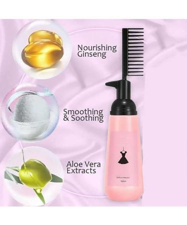 3-Second Hair Straightening Cream Straightening Cream for Smooth and Nourishing Hair for Dry Hair with Brush Light Fragrance & Suitable for All Hair Types - Buy Online on GoSupps.com