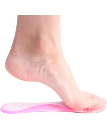 Footinsole Arch Support Insoles - Optimal Relief for Flat Fallen & Weak Arches | Pink Orthotic Inserts Without Heel Cushion - Buy Online on GoSupps.com