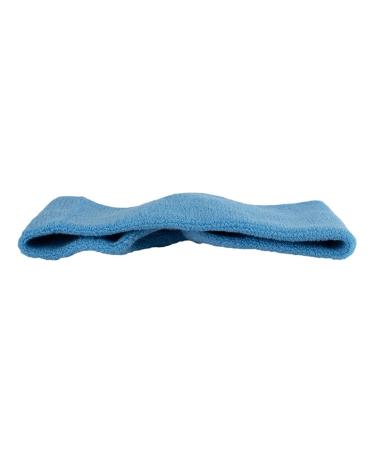 Haarband Stirnband aus Frottee-Baumwolle mit Zierknoten Hellblau Breite 7 cm Italienische Qualit t Internationaler Versand - Buy Online on GoSupps.com