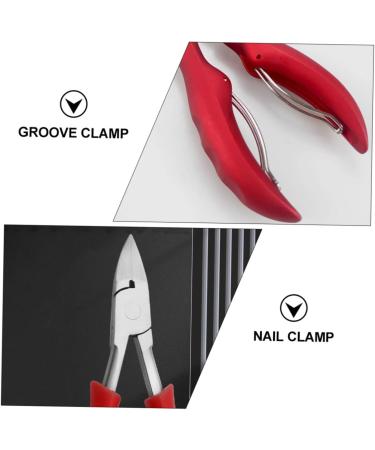 MERRYHAPY 1pc Nail Clippers Thick Nail Scissors Nail Salon Tools Dead Skin Scissors Nail Art Kit Podiatrist Fingernail Kit Manicure Pedicure Kit Angled Nail Clipper Pedicure Tool Red Rubber - Buy Online on GoSupps.com