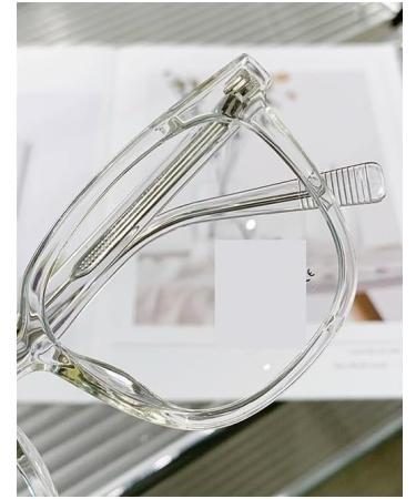 PARWANA Anti Blue Light Large Eyewear - Stylish Metal Reading Glasses for Men & Women | Anti Glare Computer Readers +100 Clear-Gray - Buy Online on GoSupps.com