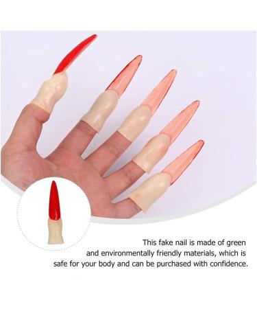 10Pcs Halloween Prop Nail Claws False Nail Arrow Claw Rings Cosplay Nail Finger Tips Party Talon Claw Paw Finger Fingertip Arrow Claw Rings Finger Claw Witch Claws Armor finger Gothic Vampire Nails - Buy Online on GoSupps.com