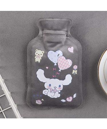 Body warmer Bag warm hot water bottle Mini portable plush washable water injection safety warm hands bag hand warmer hot water bottle (color: w)