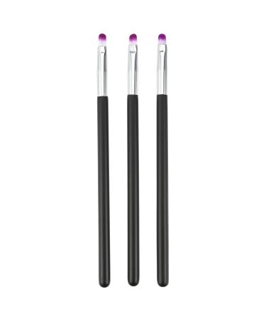 VOCOSTE 3pcs Makeup Brush Kit Face Concealer Brush Under Eye Detail Concealer Brush Wooden Handle Smudger Brush Makeup Brush Tool