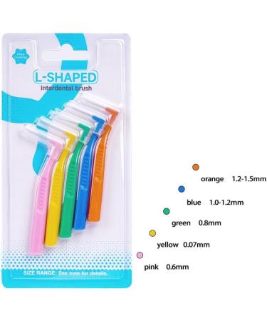 Buy Interdental Brushes (0.5mm - 1.2mm) | Multi-Size Long Handle Angled Neck - Easy Gap Cleaning | International Shipping Available - Buy Online on GoSupps.com