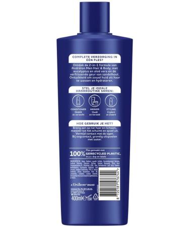  Andrelon Andrelon Shampoo Hair & Body for Men 400ml - Buy Online on GoSupps.com