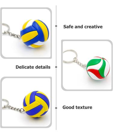 Ifundom 3D Volleyball Key Pendant - Sportball Keychain for Bags & Backpacks | 3 Pieces Hanging Volleyball Trailer - Buy Online on GoSupps.com
