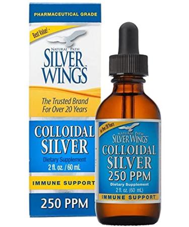 Natural Path Silver Wings Colloidal Silver 250 ppm 2 fl oz (60 ml)