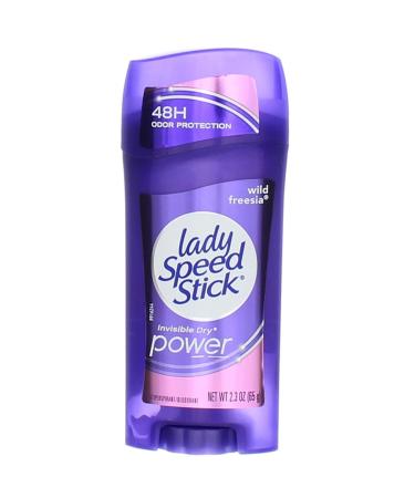 Lady Speed Stick Antiperspirant Deodorant Invisible Dry Wild Freesia 2.30 oz (Pack of 4)