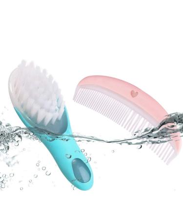 SUPVOX Baby Hair Brush and Comb Set | Scalp Grooming Massager for Newborns Infants - Pink - Buy Online on GoSupps.com