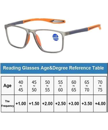 Men's Sports Ultra-Light Anti-Blue Light Presbyopic Glasses - Far & Near Dual-Use Reading Glasses (2.5x) - International Shipping - Buy Online on GoSupps.com