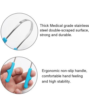 Stainless Steel Tongue Scraper for Oral Care | Fight Bad Breath | Includes Storage Box - Buy Online on GoSupps.com