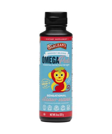 Barlean's Seriously Delicious Omega Pals Sensational Straw-Nana Flavor 8 oz (227 g) - Buy Online on GoSupps.com