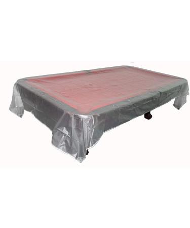 East Eagle Billiard/Pool Table Dust PVC Cover - Fits 7,8,9 ft. Table (Transparent)
