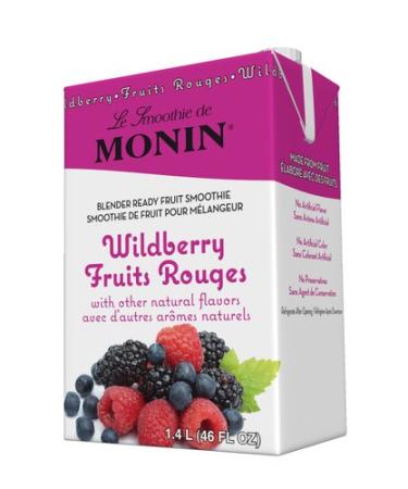 Monin Wildberry Smoothie Mix 46 Fl Oz.