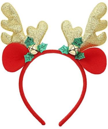 hgnxa Christmas Antlers Elk Headbands Headwear Hair Hoop for Christmas Headpiece Fancy Dress Party Supplies C1 - Buy Online on GoSupps.com