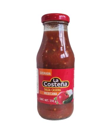 La Costena Salsa Mexicana Casera 250g / Hot Spicy & Chunky Mexican Salsa Sauce Red Salsa Dipping Sauce for Nachos Taco Snacks