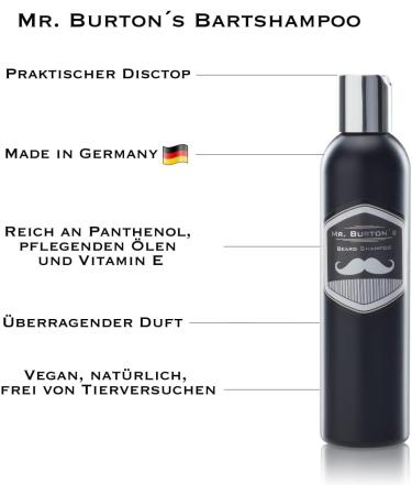 Mr. Burtons Classic Beard Care Set for Men - Premium Beard Oil Shampoo Brush Shears & Comb - Made in Germany - Buy Online on GoSupps.com
