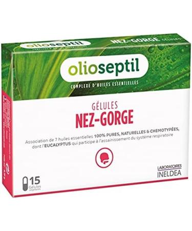 Olioseptil - Nez-gorge - Lot de 2 x 15 g lules - Lib re les voies a riennes sup rieures - Buy Online on GoSupps.com