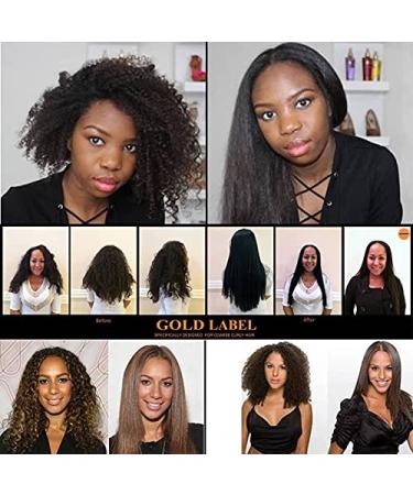 Gold Label Brazilian Keratin Blowout Hair Treatment - 240ml Super Enhanced Formula for All Hair Types & Colors - Buy Online on GoSupps.com