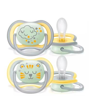 Philips Avent Ultra Air Night Pacifier 4-Pack (18+ Months) | Glow in the Dark & Sterilization Box | International Shipping Available - Buy Online on GoSupps.com