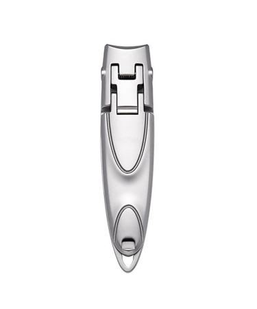 Professional Nail Clippers | Nail Clippers | Stainless Steel Nail Clippers | Precision Nail Trimmers | Curved Edge Nail Trimmers | Nail Clippers with Catcher | Heavy-Duty Nail Clippers | Curved Edge Silver