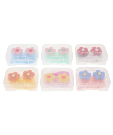 HEALLILY 6 x Waterproof Contact Lens Storage Boxes Eye Care Protective Cases 6 Pack