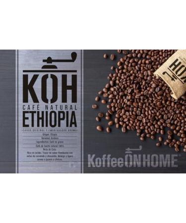 KoffeeONHOME Caf en Grains Arabica 100% thiopie Torr faction Naturelle 1 kg 1 kg (Lot de 1) - Buy Online on GoSupps.com