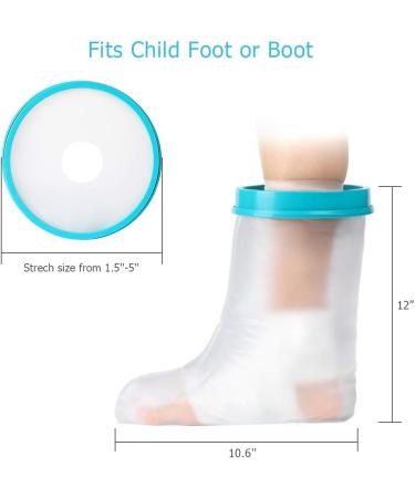 Kids Leg Cast Cover - Waterproof Protector for Shower and Bath - Keep Cast Dry - 31cm - Buy Online on GoSupps.com