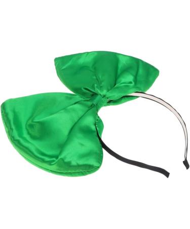 Minkissy Huge Bow Headband Candy Colored Hair Hoop Party Props Lovely Large Bowknot Hairband Party Props for Woman Girl(Green) - Buy Online on GoSupps.com